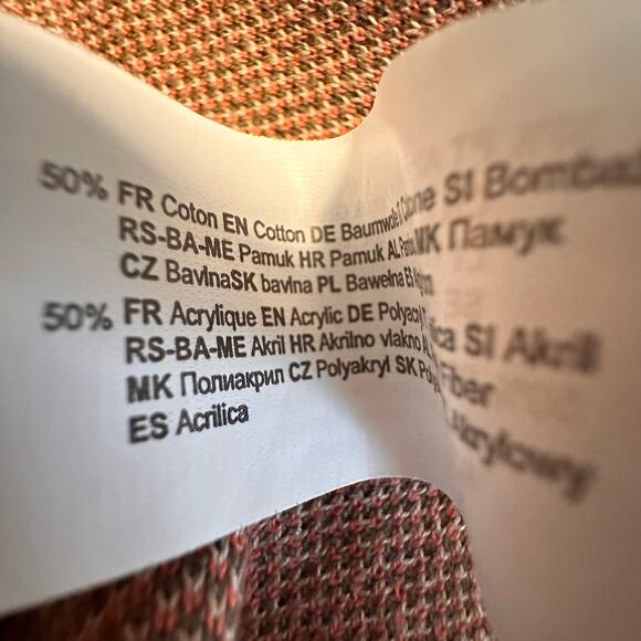 Tally Weijl Poncho XXS/XS Aztec Print Open Front Cardigan Kaftan Cotton Blend - Picture 9 of 16